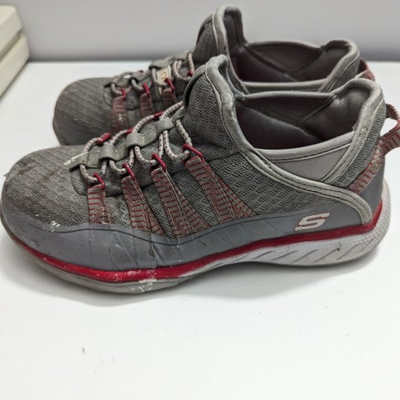 Skechers Women's Aluminum Toe Steel Plate Slip Resistant Slip On Safety Shoes - Picture 2 of 9